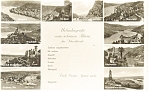 Scenes along The River Rhein Germany Postcard p13112