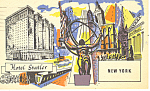 Hotel Statler New York City NY Postcard p15535 1954