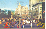 Click here to enlarge image and see more about item p15802: Carriages 59th St.New York City NY  Postcard p15802 1963