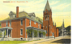 Church Myersdale PA Postcard p16342  1945