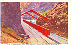 Hanging Bridge Royal Gorge  Colorado Postcard p16841
