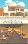 Lamp Post Restaurant Gettysburg PA Postcard p16899