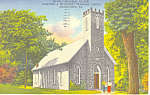 Whyel Memorial Chapel Uniontown  PA Postcard p16935 1956