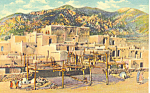 Taos Indian Pueblo NM  Postcard p18569