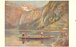 Click here to enlarge image and see more about item p19854: Am Koingsee Germany Postcard p19854