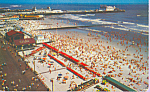 Bathers and Beach Atlantic City New Jersey p21889