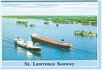 St Lawrence Seaway Ships Postcard p3119