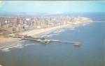 Atlantic City New Jersey Aerial View along Beach p32490