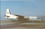 Click here to enlarge image and see more about item p33512: Luxair F-27-200 LX-LGJ postcard p33512