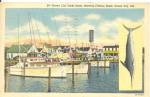 Ocean City MD Yacht Basin Postcard p33689
