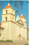 Santa Barbara Mission CA Union Pacific RR Postcard p35008