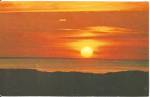 Cape Cod MA Sunset 1978 postcard p35711