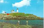 Click here to enlarge image and see more about item p35867: York Beach ME Cape Neddick Light postcard p35867