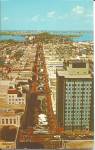 Miami Beach FL Aerial of Lincoln Road Mall p36038