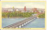 Harrisburg PA Susquehanna River Bridge postcard p36372
