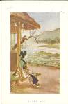 Japan Seated Woman in Native Dress postcard  p37069