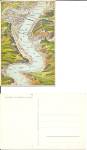 Rhine River Germany Map From Koblenz to Salzig p37143