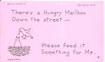 Feed My Mailbox Note Comical Postcard p37524