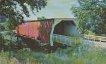 Click here to enlarge image and see more about item p40359: Madison County Iowa Roseman Covered Bridge Postcard P40359