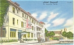 Hotel Bennett Florida Postcard Linen p4069