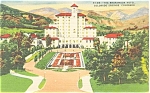 Broadmoor Hotel Colorado Springs  Linen Postcard p4079