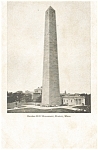 Bunker Hill Monument Boston MA Postcard p5149