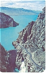 Wyoming Shoshone Reservoir Buffalo Bill Dam Postcard p6611