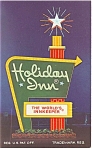 Richfield OH Holiday Inn Sign Postcard p6791