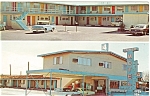 Abilene TX Towee Motel Vintage Cars Postcard p7084
