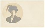 Photo of a Lady with large feathered hat Postcard p9675