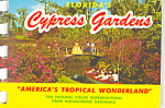Cypress Gardens Florida Souvenir Folder sf0323 1961