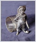 FIGURAL NAPKIN RING BOY WITH BAT AND BALL