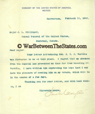 Autograph General Powell Clayton (Image1)