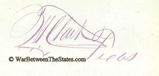 Autograph General William T. Clark