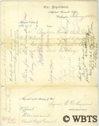 Autograph, General Robert Williams