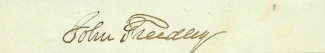 Autograph, John Freedley