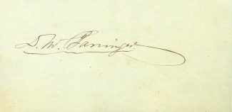 Autograph, Daniel M. Barringer (Image1)