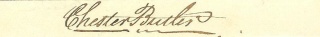 Autograph, Chester Butler (Image1)