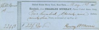Autograph, Commodore Henry W. Morris, U.S. Navy (Image1)
