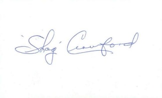 Autograph, Shag Crawford, Major League Baseball Umprire (Image1)