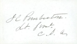 Autograph, General John C. Pemberton (Image1)