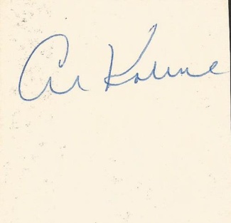 Autograph, Al Kaline, MLB Hall of Famer  (Image1)
