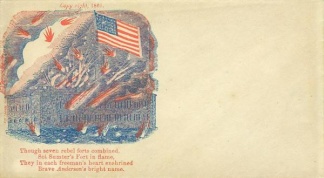 1861 Bombardment of Fort Sumter Patriotic Cover (Image1)
