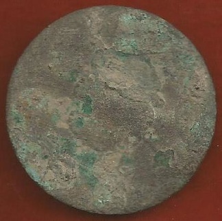 Flat Coin Button Excavated at Gettysburg (Image1)