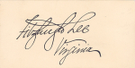 Click here to enlarge image and see more about item Auto1098: Autograph, General Fitzhugh Lee