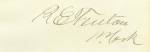 Autograph Reuben E. Fenton