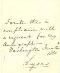 Click here to enlarge image and see more about item Auto4389: Autograph, Lord Richard B.P. Lyons