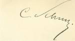 Autograph, General Carl Schurz
