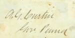 Autograph, Andrew G. Curtin