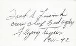 Click here to enlarge image and see more about item Auto5180: Autograph, Frank S. Losonsky, Crew Chief, Flying Tigers